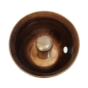 หม้อโลหะทุบสไตล์วินเทจพร้อมที่จับสำหรับนกภาชนะตกแต่งแบบโบราณสำหรับตกแต่งบ้านและห้องครัว - Product Image 5