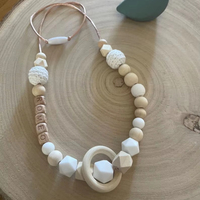 Perles en silicone collier d'allaitement maman bébé accessoires lanière conceptions