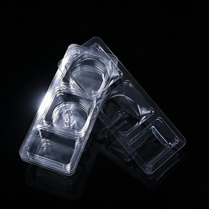 Kotak Kue Persegi Kecil Ramah Lingkungan, Dapat Didaur Ulang, Food Grade, Custom, Terlaris, Bahan PET Transparan, Dengan Emboss - Product Image 3