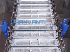 Convoyeur de coulée de lingot en alliage d'aluminium de sortie 40 tonnes avec 250 moules Machines de coulée de métal - Product Image 5