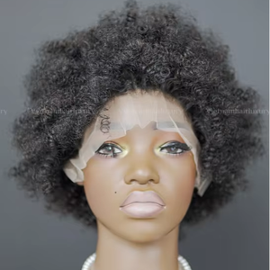 วิกผมหยิกแบบสั้นสำหรับฤดูใบไม้ผลิพร้อมผมต่อเกรดเวียดนามจากเวียดนามเรสผมคนผมแท้คุณภาพสูงจากผู้ขายในเวียดนาม - Product Image 1