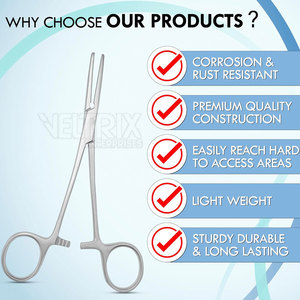 Pinces hémostatiques droites Kocher-Ochsner de haute qualité, nouveau style, fabrication professionnelle, 6 1/2 - Product Image 4