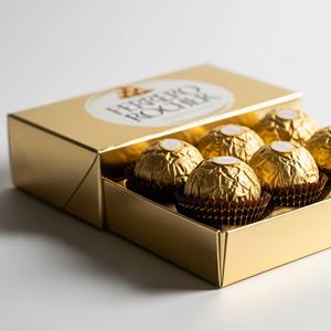 กล่องของขวัญสำหรับกิจกรรมค้าปลีกช็อกโกแลตเฮเซลนัทเฟอร์โร่ Rocher - Product Image 4