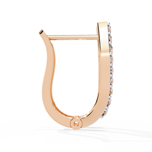ต่างหูทอง18K สดใสพร้อมต่างหูเพชรพรีเมี่ยมที่ปลูกในห้องปฏิบัติการ - Product Image 6