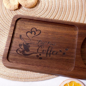 Plato de Servir Rectangular de Madera Pintado a Mano, Ecológico, Biodegradable, Ideal para Regalos - Product Image 1