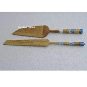 New Style Stainless Steel Wedding Check Design Gold Handle Cake Server Cake <b>Cutter</b> and Server Wedding Cake Server Set - Product Image 1