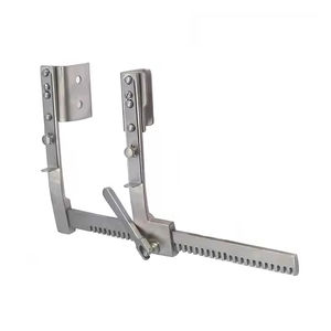 Écarteur d'épandeur de côtes Burford Finochietto en aluminium OEM de haute qualité Écarteur d'épandeur de côtes chirurgical de 10 pouces avec 2 lames - Product Image 2