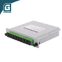 Peralatan Fiber Optik PLC Splitter Gcabling FTTH 1x2 1x4 1x8 1x16 1x32 1x8 Pasif UPC APC LGX Cassette