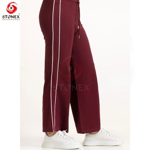 กางเกงขายาวผู้หญิงไซส์ใหญ่ ดีไซน์ทันสมัย มีเชือกผูก เอวผูกได้ ผลิตจากผ้าฝ้าย 100% ใส่สบาย ทรงเข้ารูป เหมาะสำหรับฤดูใบไม้ร่วง จัดส่งรวดเร็ว รับสกรีนโลโก้ - Product Image 4