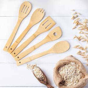 Herramientas de cocina de bambú de la mejor calidad para comidas caseras, cocina diaria, juego de espátula para freír sostenible más vendido - Product Image 5