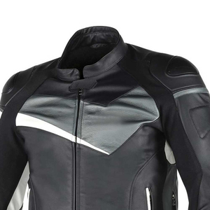 Venta al por mayor chaquetas de moto personalizadas % cuero genuino transpirable a prueba de viento Unisex de alta calidad todas las estaciones - Product Image 4