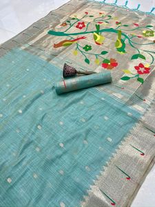 ผ้าฝ้าย muga เนื้อนิ่มกับ zari ทอผ้า Saree ผู้หญิงแฟชั่นผู้ผลิตและผู้จัดจำหน่ายจาก surat ในอัตราที่ต่ำที่สุด - Product Image 3