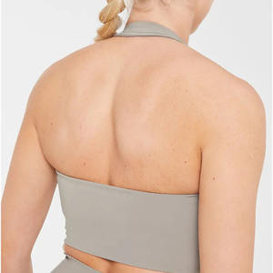 เสื้อครอปสำหรับผู้หญิงสีน้ำตาลอมเทาปิดเสียงคุณภาพระดับพรีเมียมเสื้อครอปสำหรับออกกำลังกายออกกำลังกายออกกำลังกาย - Product Image 4