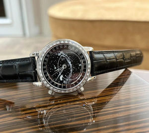 นาฬิกาข้อมือผู้ชาย พรีเมียม 925 แฟชั่นธุรกิจ สายหนัง หรูหรา ประดับเพชร ดีไซน์ท้องฟ้าเต็มดาว พร้อมฟังก์ชั่นแสดงข้างขึ้นข้างแรม เรืองแสง แสดงวันที่ ระบบควอตซ์ - Product Image 1