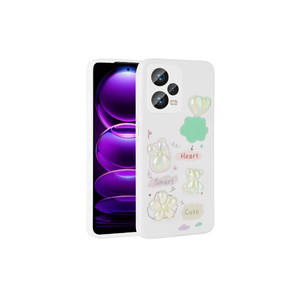 Funda de Silicona Brillante Netzy Relief Figure para Xiaomi Redmi Note 12 Pro Plus 5G, Funda Protectora Premium Antihuellas en Blanco - Product Image 1