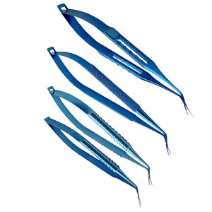 Ensemble de forceps ophtalmiques en titane pour capsulorhexis, pincettes micro-chirurgicales Inamura pour déchirure oculaire, certifié CE, fabricant Pakistan - Product Image 4