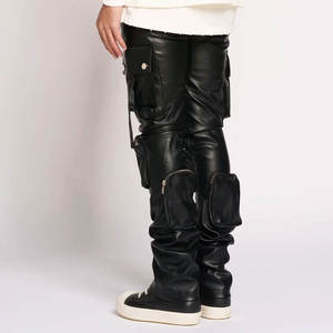 Fácil ajuste ligero mejor Weat hombres pantalones de cuero adecuado diseño de fábrica de alta calidad hombres pantalones de cuero - Product Image 3