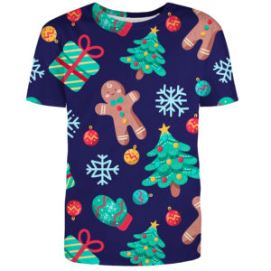 <b>Men's</b> Casual <b>Christmas</b> <b>T</b>-<b>Shirt</b> 100% Cotton Knitted Fashion Design for the Holiday Season - Product Image 4