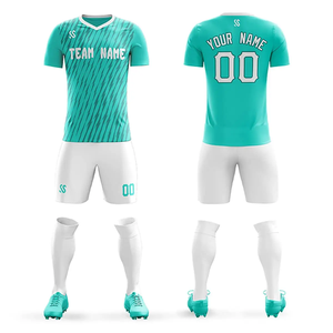 Uniformes de football en vrac shorts de football d'équipe personnalisés en polyester à séchage rapide sublimation vierge respirant usine de vêtements de sport OEM - Product Image 5