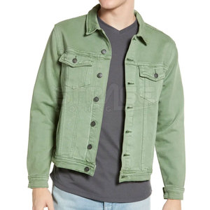 แจ็คเก็ตยีนส์ผ้าแคนวาสสั่งทำพิเศษ พร้อมโลโก้ด้านหน้า ออกแบบเองได้ แจ็คเก็ตฤดูหนาวสำหรับผู้ชาย เป็นมิตรกับสิ่งแวดล้อม MOQ ต่ำ - Product Image 2