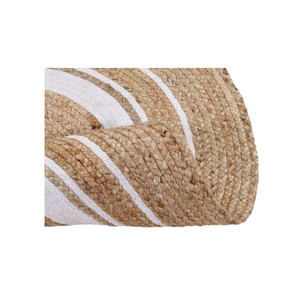 Wholesale Supplier Offers Handwoven Jute Braided <b>Rug</b> with <b>White</b> Color Print Home Decoration Area <b>Rugs</b> & Sets - Product Image 3