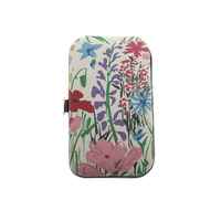 6 en 1 couverture souple fleur imprimé voyage manucure pédicure ensemble Kit outil pour femmes hommes fille garçon vacances cadeau de noël cadeau