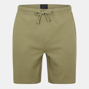 Pantalones cortos de punto Waffle de cinco cuartos de marca de moda para hombre, pantalones cortos de playa deportivos informales de verano ecológicos, estilos calientes de patrón sólido - Product Image 4