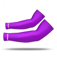 Personalizado hombres gimnasio correr codo protección compresión baloncesto voleibol fútbol deporte Uv sol ciclismo hielo seda fresco brazo manga