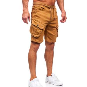 Men Flap Pocket Drawstring Waist <b>Denim</b> <b>Shorts</b> Casual Standard Fit Gabardine Men's Bermuda <b>Shorts</b> - Product Image 3