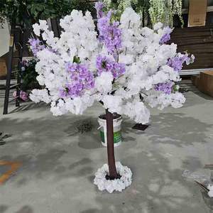 Centre de table de mariage Arbre de cerisier artificiel Arbre de cerisier <span class=keywords><strong>pleureur</strong></span> Arbre de cerisier blanc pour la décoration de table de fête de mariage - Product Image 1