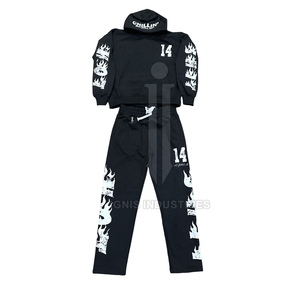 Trajes de sudor personalizados coloridos para hombres Trajes de sudor personalizados de invierno gruesos de gran tamaño para hombres en el mejor material - Product Image 3