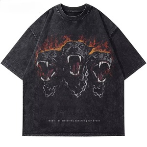 Summer Oversized Boxy Fit T Shirt Streetwear Loose Fit Hommes Femmes Casual Hip Hop Short Sleeve Unisex Cotton Top - Product Image 3