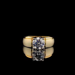 Anillo solitario de diamante cultivado en laboratorio, corte redondo, oro macizo de 10k, joyería fina, anillo de moda, proveedor mayorista en línea - Product Image 5