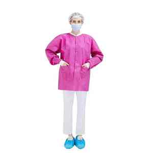 Robe médicale unisexe en toile de coton pour médecin, infirmière, salle d'opération, hôpital, uniforme de patient - Product Image 3