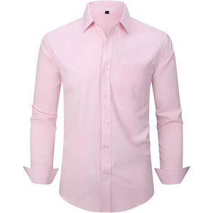 Chemise à manches longues pour hommes, robe, chemises d'affaires de couleur unie et unie, vente en gros de haute qualité - Product Image 1