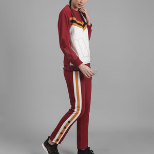 Women's Customizable Breathable Cotton/Polyester <b>Plus</b> <b>Size</b> High Quality Tracksuit Set Without Hood Autumn Season Wholesale Price - Product Image 3