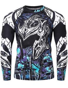 High Quality Custom Rashguard long Sleeve Mens Gym <b>Compression</b> <b>Shirt</b> Quick Dry Breathable Fabric OEM Sportswear - Product Image 4