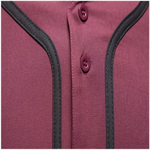 ชุดยูนิฟอร์มเบสบอลแบบยูนิเซ็กซ์สั่งทำปี 2025 ผ้าโพลีเอสเตอร์ 100% ระบายอากาศได้ดี คอวี มีกระเป๋า  รับสกรีนโลโก้ส่วนตัว ไซส์ใหญ่พิเศษ - Product Image 3