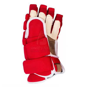 Gants de hockey sur glace en cuir de haute qualité, les plus vendus, légers, antidérapants, à doigts complets, avec fermeture auto-agrippante – Offre Spéciale - Product Image 6