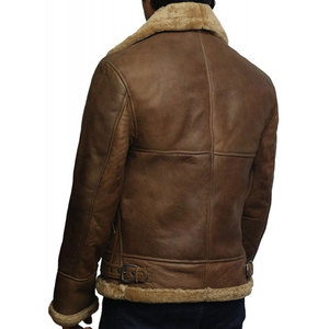 Chaqueta de cuero de moda de alta calidad para hombre, chaqueta de cuero de diseño personalizado de invierno para hombre - Product Image 2