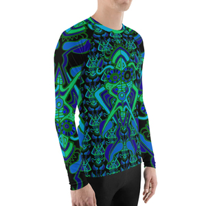 Customize Your Own Logo Full Sleeve Rash Guard Compression Shirt MMA <b>Rashguard</b> for Men - Product Image 5