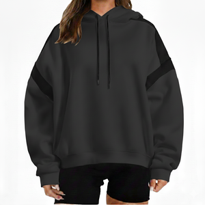 Fabricante Mayorista de Sudaderas Extra Grandes para Mujer, Estilo Holgado con Hombros Caídos, Impresión de Logotipo Personalizada Rápida - Product Image 1