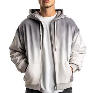 Hot Sale Custom Logo Men's High Quality Zipper Hooded Sweatshirt Oversized Vintage Full <b>Zip</b> <b>up</b> <b>Hoodie</b> for Men - Product Image 3