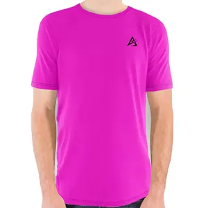 最新花式设计霓虹灯彩色t恤100% 棉短袖霓虹灯t恤定制标志男式t恤重磅霓虹灯t恤