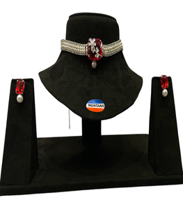 ชุดเครื่องประดับสแตนเลสวินเทจสุดหรู B7สร้อยคอและต่างหูคลาสสิกที่มีสไตล์สำหรับงานปาร์ตี้เครื่องประดับแฟชั่นแบบดั้งเดิม - Product Image 5