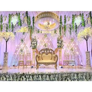 ซุ้มโลหะสำหรับเวทีแต่งงานที่น่าอัศจรรย์ซุ้มโลหะที่ทันสมัยสำหรับตกแต่งงานแต่งงานของชาวแคนาดาฉากหลังของเวทีที่สง่างามไม่ซ้ำใคร - Product Image 1