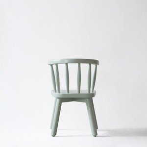 Silla de madera de teca para comedor, muebles modernos de madera maciza de cielo azul para comedor y restaurante - Product Image 6