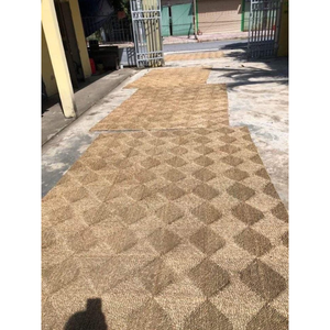 Alfombra Redonda Tejida a Mano de Vietnam, Tapete de Entrada, Alfombra de Fibra Natural, Alfombra Bohemia, Alfombra Turca, Alfombra Vintage para Sala de Estar - Product Image 1