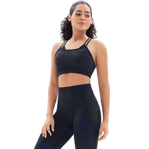 Conjunto de Yoga Personalizado para Mujer, Moderno y de Gran Venta, con Logotipo Frontal, 2 Piezas, Transpirable, Ecológico, Ropa Deportiva de Marca Privada - Product Image 1