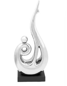 Sculpture décorative en métal Objets de table en aluminium et métal Cadeau de Noël Fini brillant Fête d'anniversaire de mariage Utilisation de la décoration - Product Image 4